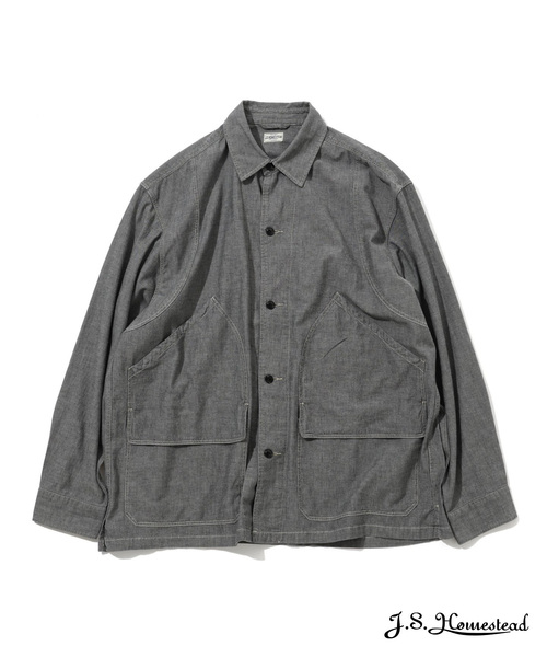 J.S.HOMESTEADジャーナルスタンダードシャンブレーシャツグレーL J.S.HOMESTEADジャーナルスタンダードシャンブレーシャツグレーL
