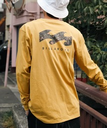 【直営店限定】BILLABONG メンズ BACK WAVE ロンT 【2023年秋冬モデル】/ビラボンウェーブブランドロゴバックプリントロングスリーブTシャツ