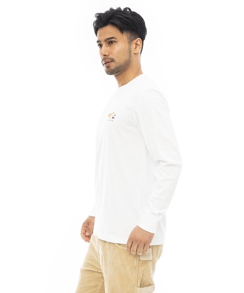 BILLABONG（ビラボン）の「【直営店限定】BILLABONG メンズ BACK WAVE ロンＴ 【2023年秋冬モデル】/ビラボンウェーブブランドロゴバックプリントロングスリーブTシャツ（Tシャツ/カットソー・メンズ・ゴールド/ブルー/ブラック/ホワイト・LARGE/X-LARGE/MEDIUM）」の5枚目の写真