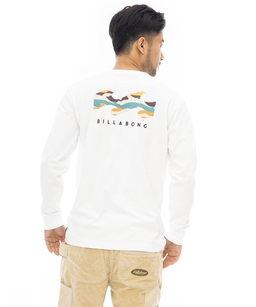 BILLABONG（ビラボン）の「【直営店限定】BILLABONG メンズ BACK WAVE ロンＴ 【2023年秋冬モデル】/ビラボンウェーブブランドロゴバックプリントロングスリーブTシャツ（Tシャツ/カットソー・メンズ・ゴールド/ブルー/ブラック/ホワイト・LARGE/X-LARGE/MEDIUM）」の6枚目の写真
