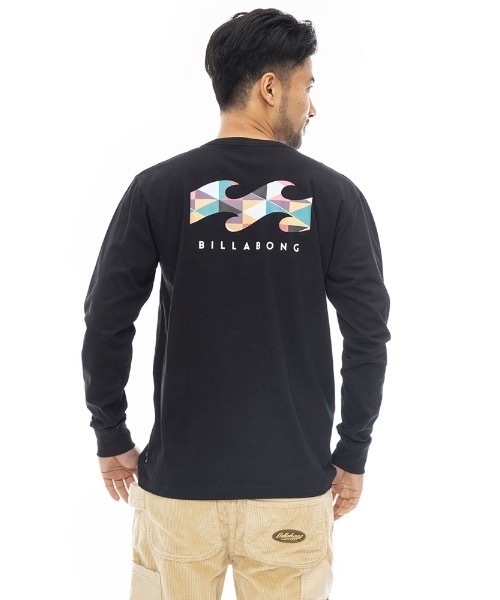 BILLABONG（ビラボン）の「【直営店限定】BILLABONG メンズ BACK WAVE ロンＴ 【2023年秋冬モデル】/ビラボンウェーブブランドロゴバックプリントロングスリーブTシャツ（Tシャツ/カットソー・メンズ・ゴールド/ブルー/ブラック/ホワイト・LARGE/X-LARGE/MEDIUM）」の11枚目の写真