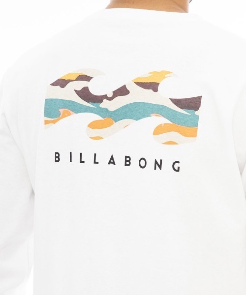BILLABONG（ビラボン）の「【直営店限定】BILLABONG メンズ BACK WAVE ロンＴ 【2023年秋冬モデル】/ビラボンウェーブブランドロゴバックプリントロングスリーブTシャツ（Tシャツ/カットソー・メンズ・ゴールド/ブルー/ブラック/ホワイト・LARGE/X-LARGE/MEDIUM）」の8枚目の写真