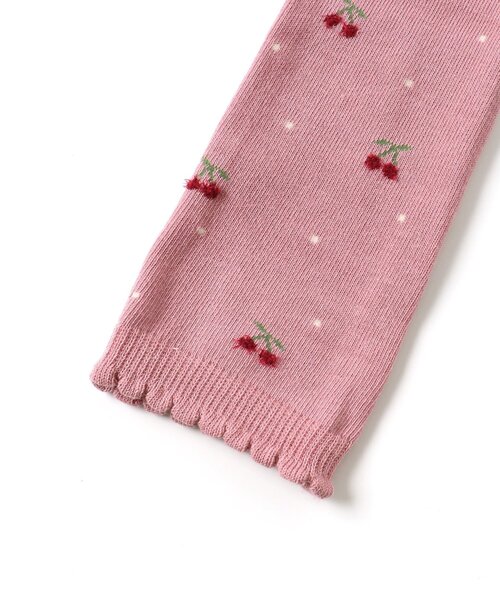 apres les cours（アプレレクール）の「さくらんぼ・花柄レギンス（レギンス/スパッツ・キッズ・ブルー/ピンク/アイボリー・100/90/110/120/140）」の9枚目の写真