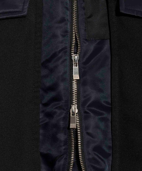 UNISEX》MA-1 Mix Prime-Over Puffer Jacket/MA-1ミックスプライム