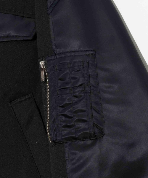 UNISEX》MA-1 Mix Prime-Over Puffer Jacket/MA-1ミックス
