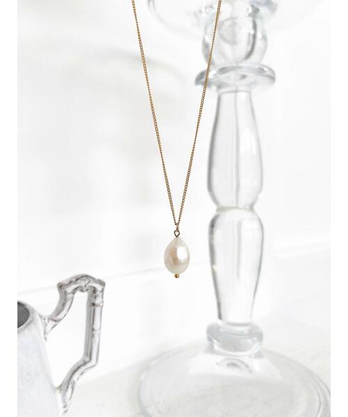 HALUHIROINE（ハルヒロイン）の「淡水パールワンポイントネックレス（ネックレス・レディース・ゴールド・FREE）」の19枚目の写真