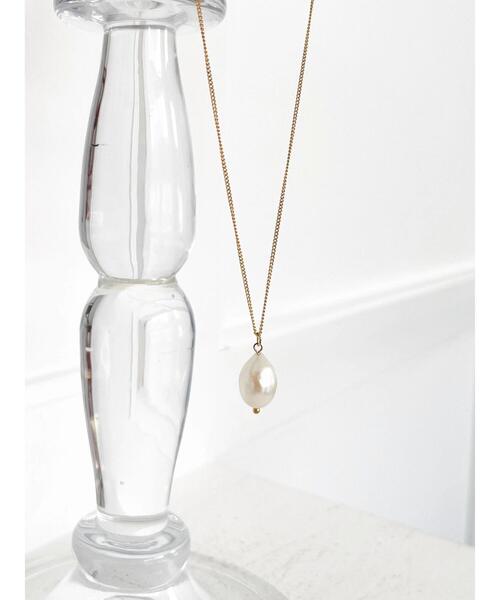 HALUHIROINE（ハルヒロイン）の「淡水パールワンポイントネックレス（ネックレス・レディース・ゴールド・FREE）」の8枚目の写真