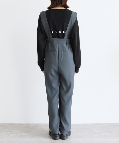 reca（レカ）の「ツイル風サロペット（サロペット/オーバーオール・レディース・ブラック/グレー・M）」の14枚目の写真