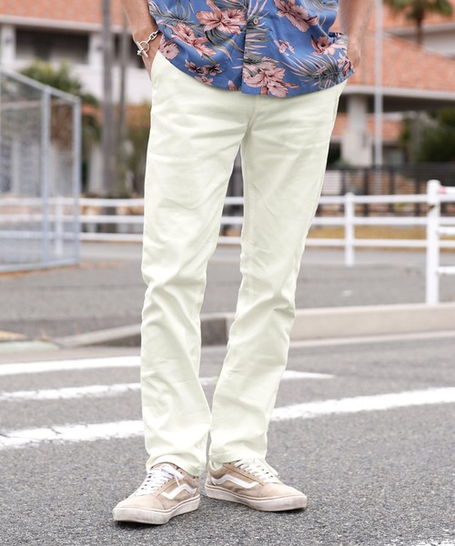 jiggys shop(ジギーズショップ)の「テーパードスリムチノパンツ(チノパンツ・メンズ・ホワイト/ブラック/ベージュ/ネイビー/カーキ・SMALL/MEDIUM/LARGE/X-LARGE)」の7枚目の写真