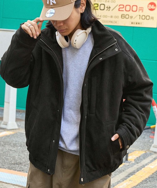 retock's】ビッグシルエットスタンドネック中綿ブルゾン MONO-MART