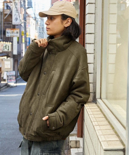 retock's】ビッグシルエットスタンドネック中綿ブルゾン MONO-MART