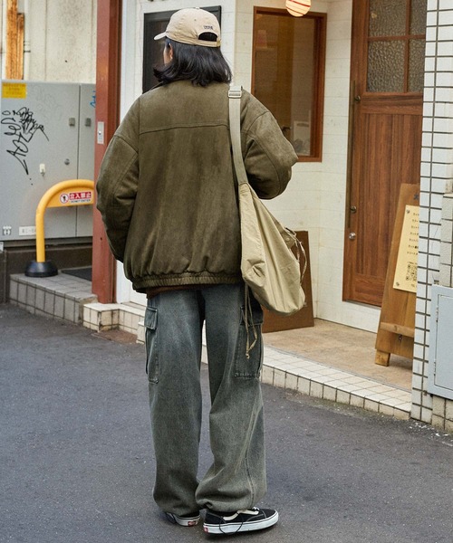 MONO-MART（モノマート）の「【retock's】ビッグシルエットスタンドネック中綿ブルゾン（ブルゾン・メンズ・ブラック/ダークブラウン/ブラウン/オリーブ・M/L）」の6枚目の写真