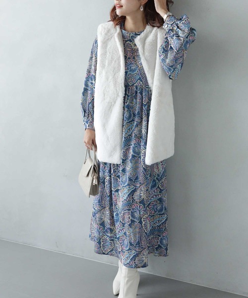 ZOZO限定商品】軽るふわっ、フェイクファーベスト（ベスト）｜CAWAII