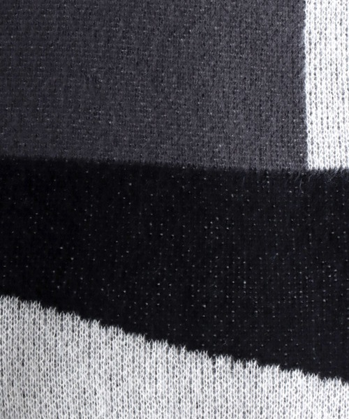 SITRY(シトリー)の「panel pattern jacquard knitting crew neck sweater/パネル柄 ジャガード ニット クルーネック セーター/ニット/総柄(ニット/セーター・メンズ・ブルー/チャコールグレー/カーキ・M/L)」の16枚目の写真
