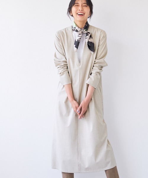 【セール】Vネックワンピース（ワンピース）｜MICA&DEAL（マイカ＆ディール）