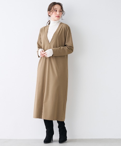 【セール】Vネックワンピース（ワンピース）｜MICA&DEAL（マイカ＆ディール）