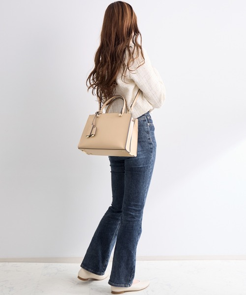 Jewelna Rose（ジュエルナローズ）の「ターミー ミドルサイズハンドバッグ 10757（トートバッグ・レディース・バーガンディー/ピンク/ライトホワイト/ライトイエロー・FREE）」の6枚目の写真