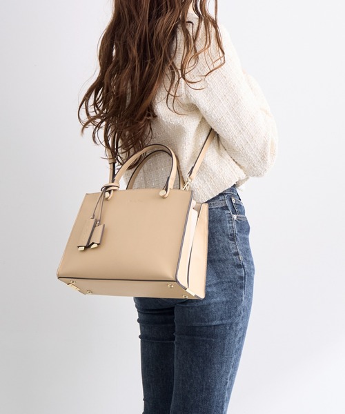 Jewelna Rose（ジュエルナローズ）の「ターミー ミドルサイズハンドバッグ 10757（トートバッグ・レディース・バーガンディー/ピンク/ライトホワイト/ライトイエロー・FREE）」の7枚目の写真