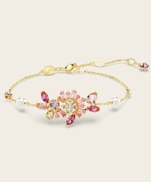スワロフスキー Idyllia ブレスレット スノーフレーク Idyllia bracelet, Mixed cuts, Snowflake, White, Rhodium