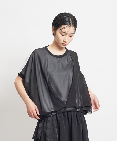 gomme（ゴム）の「24/-天竺 前タックT（Tシャツ/カットソー）」 - WEAR