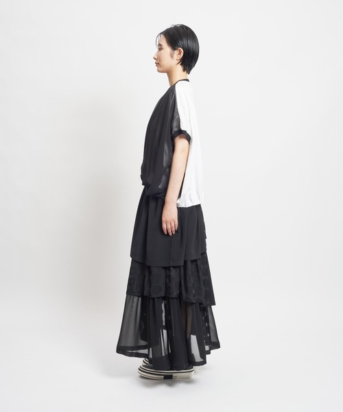 gomme（ゴム）の「24/-天竺 前タックT（Tシャツ/カットソー）」 - WEAR