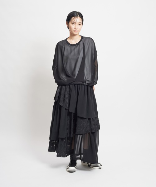 gomme（ゴム）の「24/-天竺 前タックT（Tシャツ/カットソー）」 - WEAR