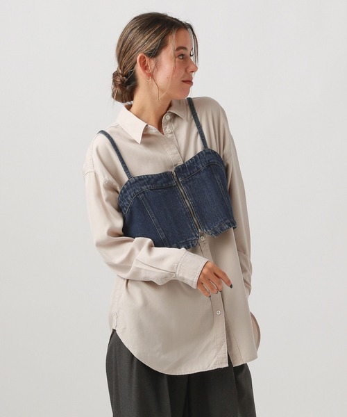 BAYFLOW（ベイフロー）の「デニムビスチェ（その他トップス・レディース・インディゴブルー/サックスブルー・FREE）」の10枚目の写真