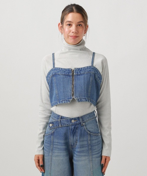 BAYFLOW（ベイフロー）の「デニムビスチェ（その他トップス・レディース・インディゴブルー/サックスブルー・FREE）」の12枚目の写真