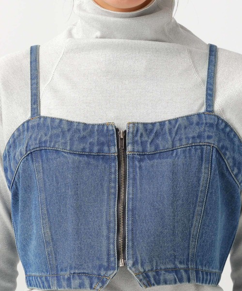 BAYFLOW（ベイフロー）の「デニムビスチェ（その他トップス・レディース・インディゴブルー/サックスブルー・FREE）」の15枚目の写真