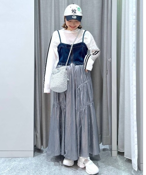 BAYFLOW（ベイフロー）の「デニムビスチェ（その他トップス・レディース・インディゴブルー/サックスブルー・FREE）」の21枚目の写真