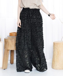 Aphlotus | 裏付き フロントタック シアーパンツ フリンジ(その他パンツ)