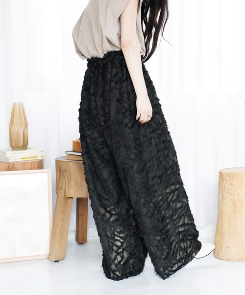 Aphlotus（アプロタス）の「裏付き フロントタック シアーパンツ フリンジ（その他パンツ・メンズ・アイボリー/ブラック・LARGE/MEDIUM/SMALL）」の20枚目の写真