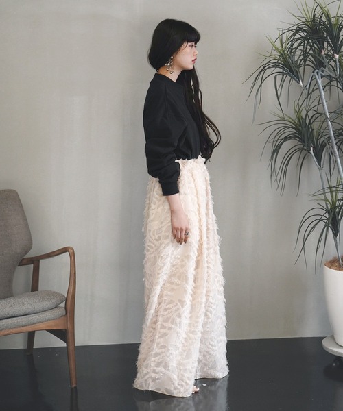 Aphlotus（アプロタス）の「裏付き フロントタック シアーパンツ フリンジ（その他パンツ・メンズ・アイボリー/ブラック・LARGE/MEDIUM/SMALL）」の8枚目の写真