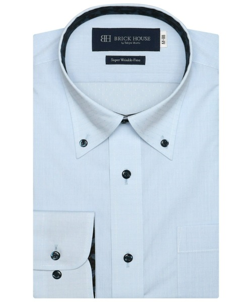 【セール】超形態安定ノーアイロン ボタンダウン 長袖ビジネスワイシャツ（大きいサイズ・長いサイズ）（ビジネスシャツ）｜TOKYO SHIRTS（トウキョウシャツ）