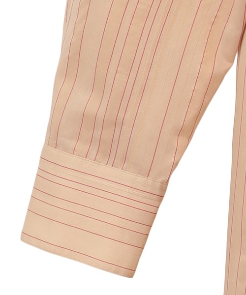 CLANE（クラネ）の「2WAY STRIPE ONEPIECE（ワンピース・レディース・ホワイト/ベージュ・0/1/2）」の10枚目の写真