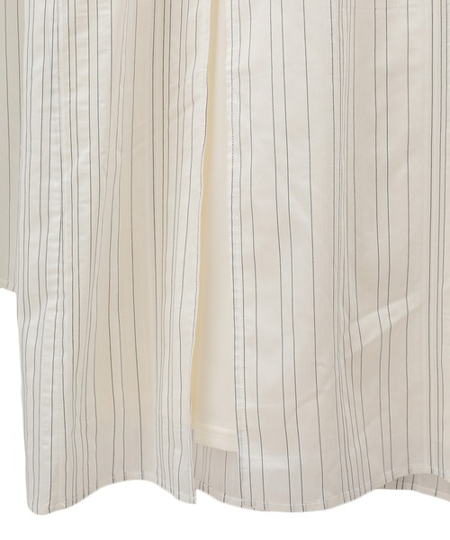 CLANE（クラネ）の「2WAY STRIPE ONEPIECE（ワンピース・レディース・ホワイト/ベージュ・0/1/2）」の6枚目の写真