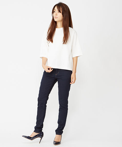 delave(デラヴェ)の「delave スウェット風イージースキニーパンツ(その他パンツ・レディース・インディゴブルー・34/36)」の14枚目の写真