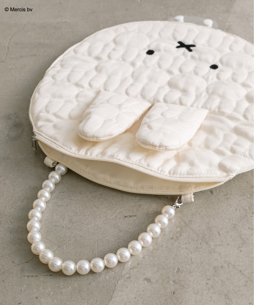 Miffy（ ミッフィー）の「ミッフィー2wayうちわバッグ　1041180010（ハンドバッグ・レディース・オフホワイト/ブラック・FREE）」の15枚目の写真