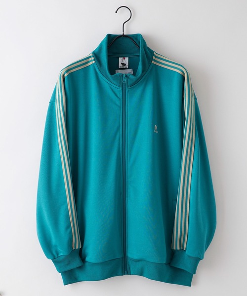 Red Cap Girl(レッドキャプガール)の「【UNIIT × RED CAP GIRL/ユニット×レッドキャップガール】 バックプリントトラックジャケット オーバーサイズ バックプリント ロゴ ワンポイント刺繍 トラックジャケット/ラインジャージ/レディース メンズ(ジャージ・メンズ・アイボリー/グリーン/ブラック・MEDIUM/LARGE)」の17枚目の写真