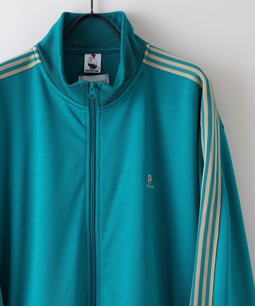 Red Cap Girl(レッドキャプガール)の「【UNIIT × RED CAP GIRL/ユニット×レッドキャップガール】 バックプリントトラックジャケット オーバーサイズ バックプリント ロゴ ワンポイント刺繍 トラックジャケット/ラインジャージ/レディース メンズ(ジャージ・メンズ・アイボリー/グリーン/ブラック・MEDIUM/LARGE)」の18枚目の写真