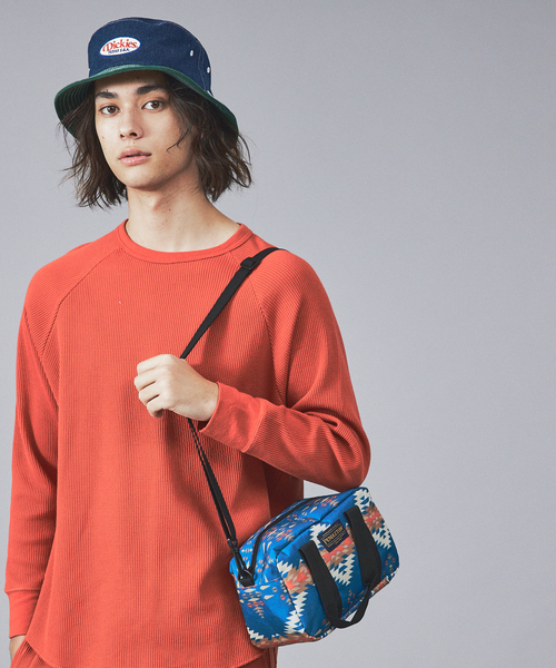 Dickies(ディッキーズ)の「【DICKIES/ディッキーズ】WAPPEN BUCKET HAT / ワッペンロゴバケットハット(ハット・メンズ・ブラック/サックスブルー/インディゴブルー/ホワイト・フリー)」の6枚目の写真