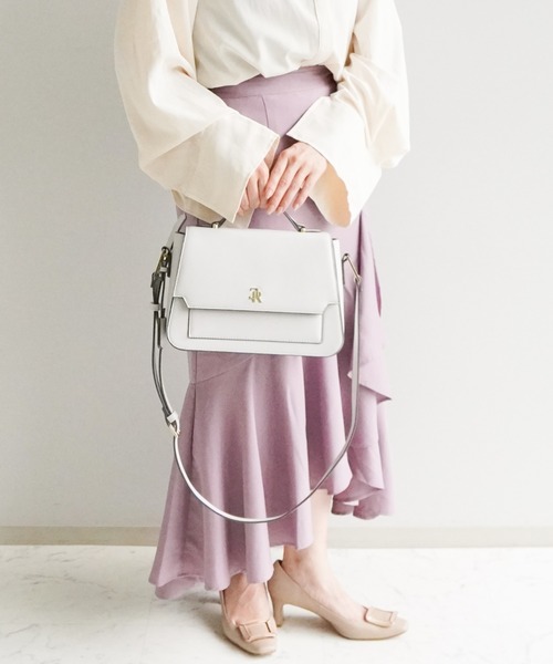 Jewelna Rose（ジュエルナローズ）の「レヴィー ショルダーバッグ 11935（ショルダーバッグ・レディース・ベージュ/ホワイト/ダークグレー/ブルー/ブラウン/ピンク・FREE）」の7枚目の写真