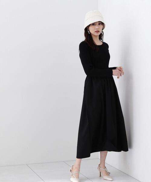 PROPORTION BODY DRESSING（プロポーションボディドレッシング）の「コクーンニットドッキングワンピース / 1214140208（ワンピース・レディース・オフホワイト/ブラック・SMALL/MEDIUM）」の18枚目の写真