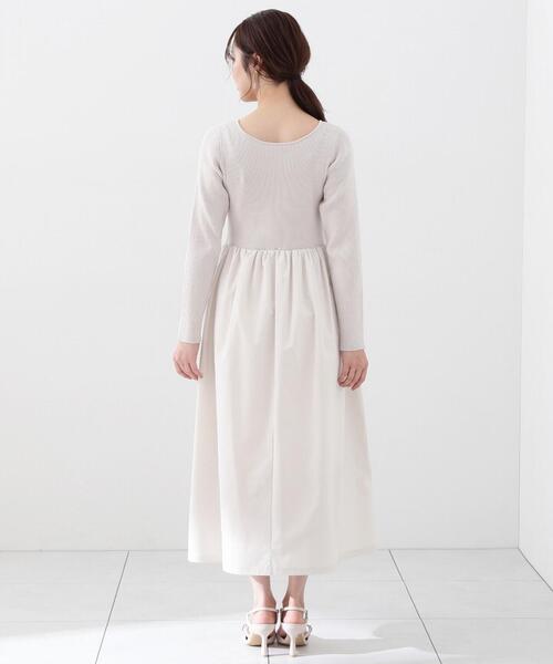 PROPORTION BODY DRESSING（プロポーションボディドレッシング）の「コクーンニットドッキングワンピース / 1214140208（ワンピース・レディース・オフホワイト/ブラック・SMALL/MEDIUM）」の10枚目の写真