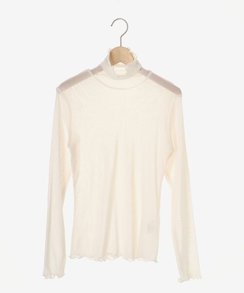 le.coeur blanc(ルクールブラン)の「シアータートル(Tシャツ/カットソー・レディース・ブラック/オフホワイト/グレー・38)」の4枚目の写真