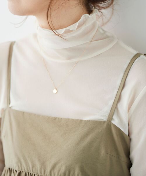 le.coeur blanc(ルクールブラン)の「シアータートル(Tシャツ/カットソー・レディース・ブラック/オフホワイト/グレー・38)」の8枚目の写真