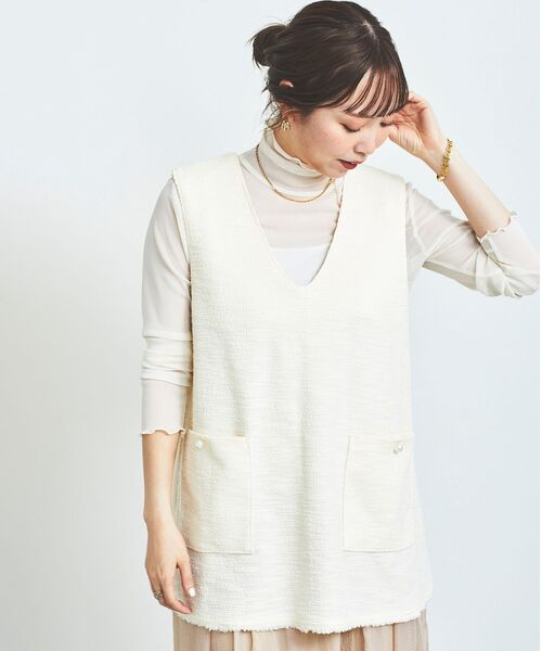 le.coeur blanc(ルクールブラン)の「シアータートル(Tシャツ/カットソー・レディース・ブラック/オフホワイト/グレー・38)」の12枚目の写真