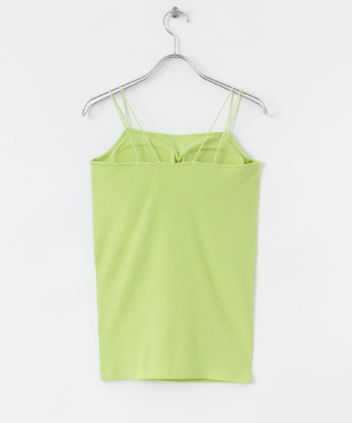 SENSE OF PLACE by URBAN RESEARCH（センスオブプレイスバイアーバンリサーチ）の「『一部WEB限定カラー』『サイズ展開あり』ダブルストラップカップツキキャミソール（キャミソール・レディース・チャコールグレー/ブラック/ホワイト/ライトベージュ/グリーン/オレンジ/ブラウン・ONE/S）」の10枚目の写真