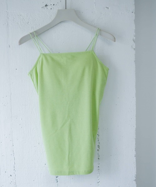 SENSE OF PLACE by URBAN RESEARCH（センスオブプレイスバイアーバンリサーチ）の「『一部WEB限定カラー』『サイズ展開あり』ダブルストラップカップツキキャミソール（キャミソール・レディース・チャコールグレー/ブラック/ホワイト/ライトベージュ/グリーン/オレンジ/ブラウン・ONE/S）」の20枚目の写真