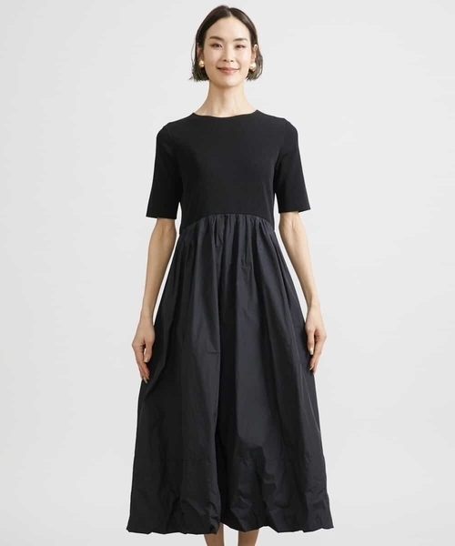 MICHEL KLEIN（ミッシェル・クラン）の「ドッキングバルーンワンピース（ワンピース・レディース・ブラック/カーキ・38/40）」の17枚目の写真